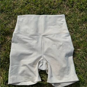 Women's Cream High-Waisted Shorts by OUTDOOR VOICES